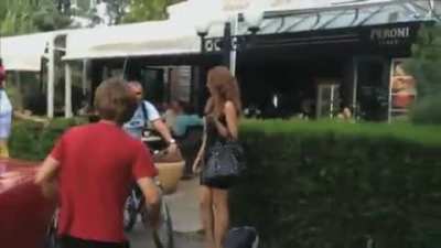 O filmare reală în Dorobanţi