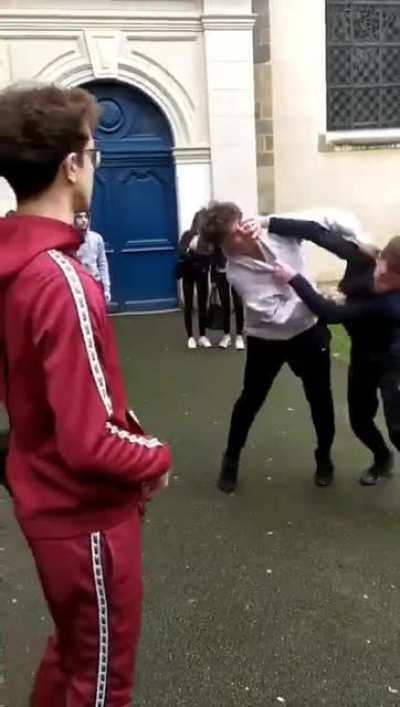 A French High School fight.