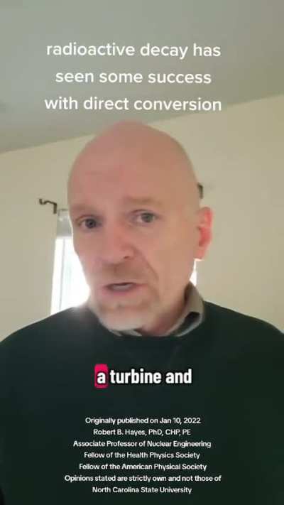 Can fission do direct energy conversion? Not today
