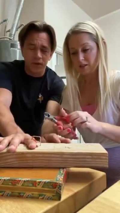 The way she looks at him. XD