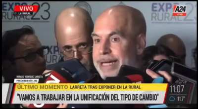 Le hicieron una pregunta incomoda a Larreta, la esquivó y se marchó 
