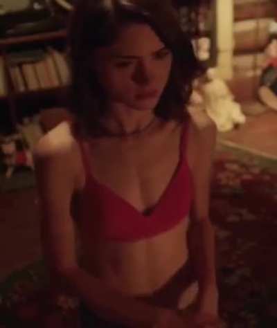 Natalia Dyer waiting patiently like a good girl.