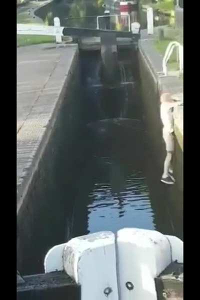 Trying to jump over a canal, with 30% commitment