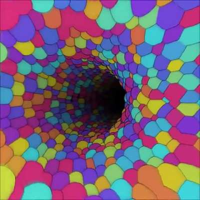 colorful tunnel