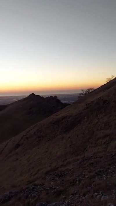 Yesterday's sunset from Fremont Peak State Park