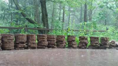 Some much needed rain in Ontario, Canada