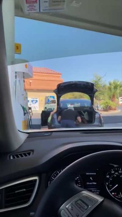 Where is the gas tank?