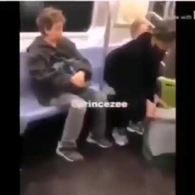 Portable toilet on metro