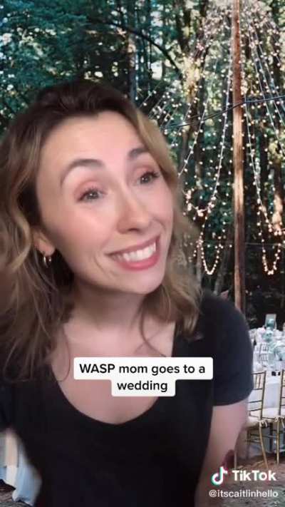 Wasp mom at wedding