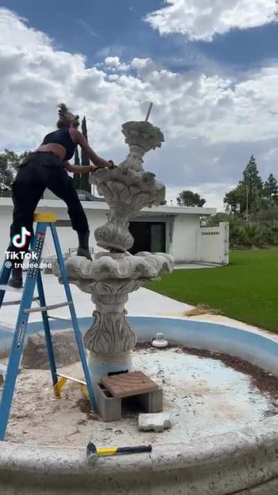 Of a step ladder