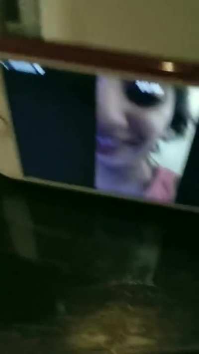 Girl sucks cock in front of her friend via videochat