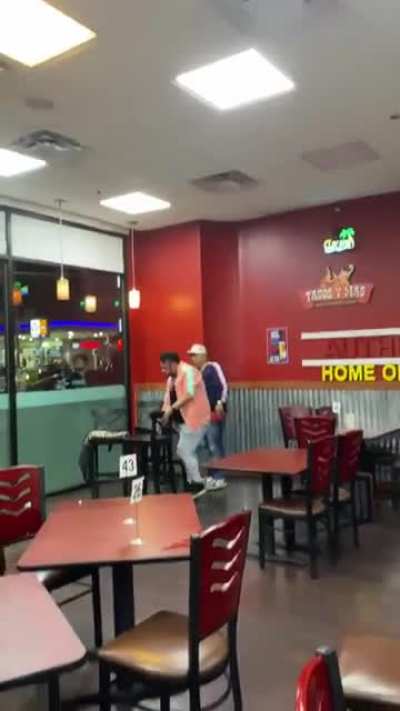 Taco shop fight in the gayborhood.