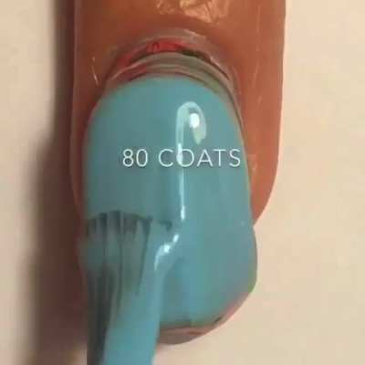100 coats of nail polish