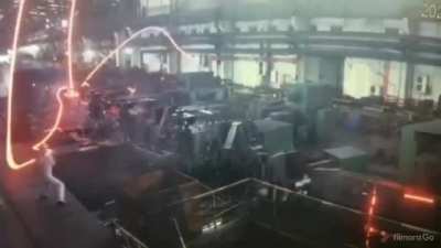 Rolling mill accident, unknown date