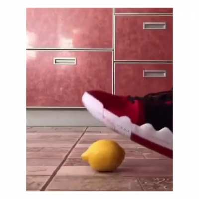 Standing on fruits