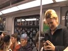 People in a subway couldn't stop laughing for no reason 🤣