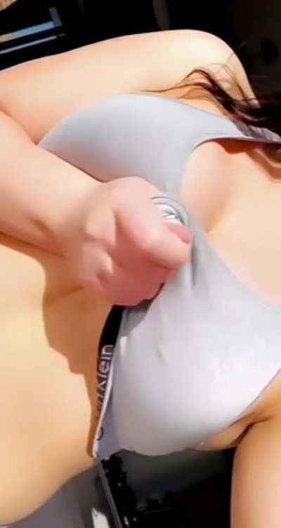 Let me drop these big tits in your face 😉 [OC]