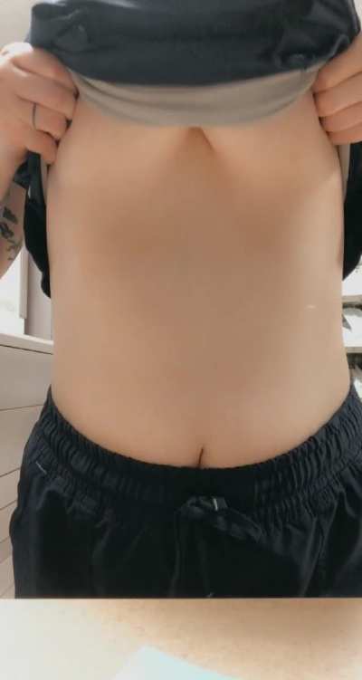 I wear a compression bra that’s two sizes too small while I’m at work, so none of my patients *really* know how big they are 🤫