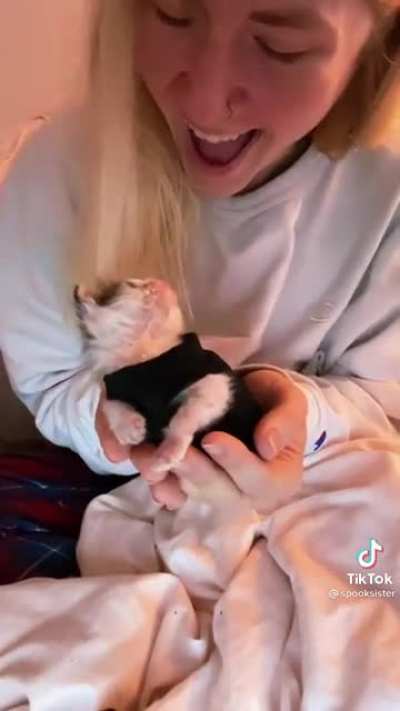 Following this tiny bean's updates on TikTok makes my day.