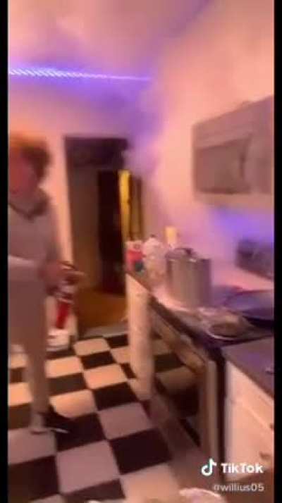 Pro tip: if you spill everclear on the stove, make sure you don’t turn the stove on