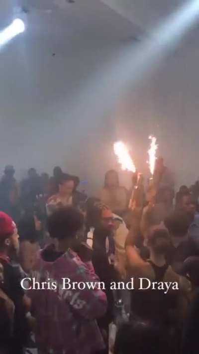 Draya & Chris brown have a talk at the night out party, Wat happened next after the party 🤔
