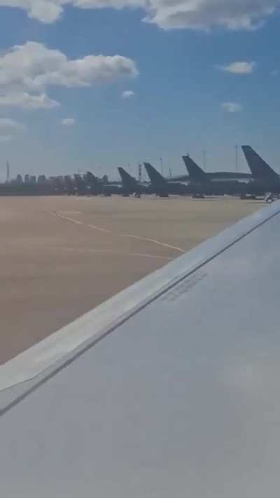 At least nine American refueling tankers arrived at Ben Gurion Airport overnight as part of the United States’s massive buildup of military forces in the Middle East. In all, 14 US refuelers arrived at Ben Gurion in the past week.