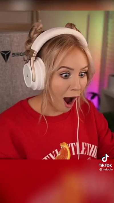 Her reaction is priceless