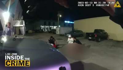 Cop flags partner, gunshot victim and bystander by pointing with gun