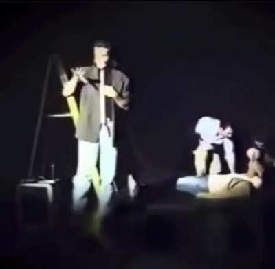 Moronic self-help guru betrays a trust fall to make a point