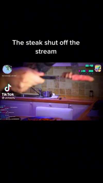 Shutting off stream on accident