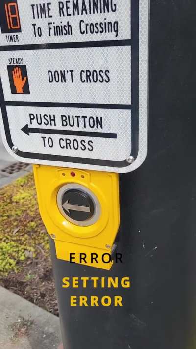 Crosswalk Glitch in The Matrix On my Walk 4/2/24