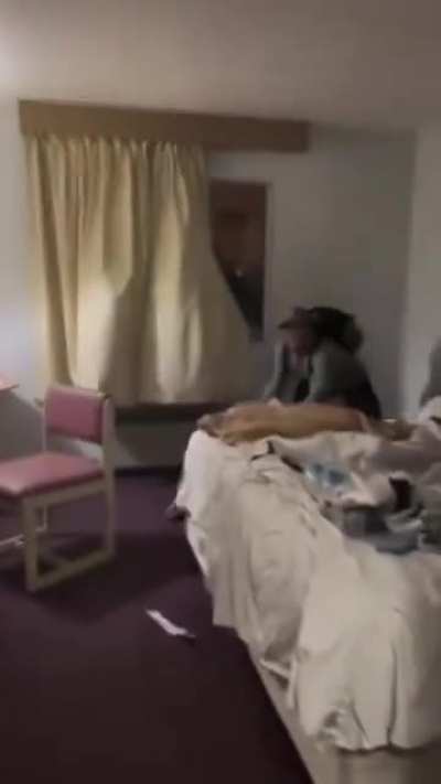 Hotel Room Intruder Smashes Window To Escape