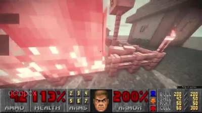 Emo Peter Parker burns down a minecraft village