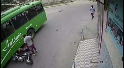 Saved by the helmet