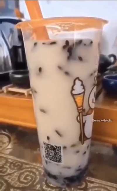 Have y’all ever left your bubble tea out for too long and it hatches?