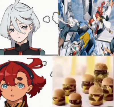 Suletta has burgers on her mind