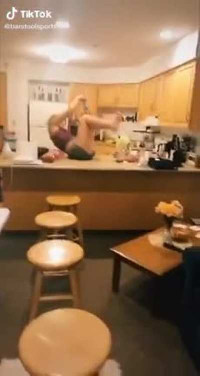 Walking over stools