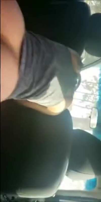 Fucking huge bbc on parkinglot in car