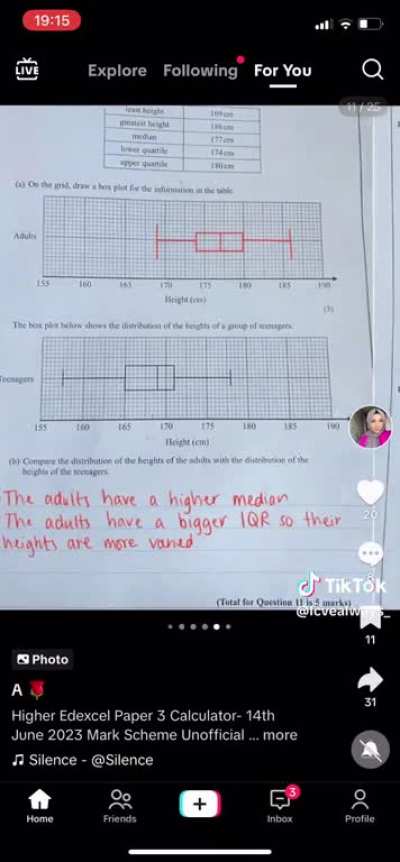 MATHS PAPER 3 EDEXEL HIGHER FULL MARK SCHEME