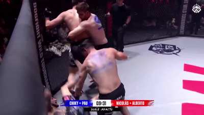 2 vs 2 mma fight 