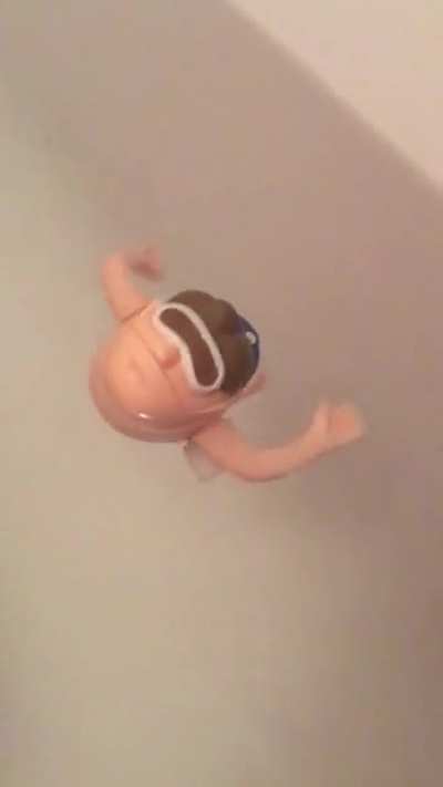 Swimming bath toy... that just looks like it’s drowning