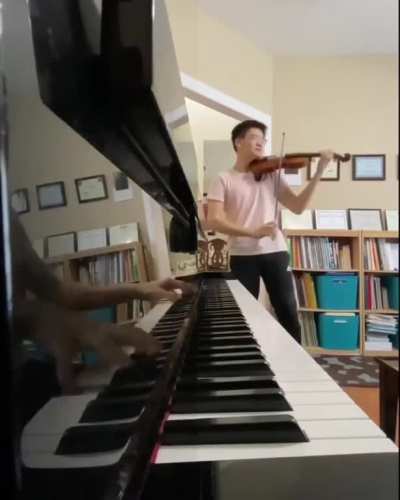 Playing with himself