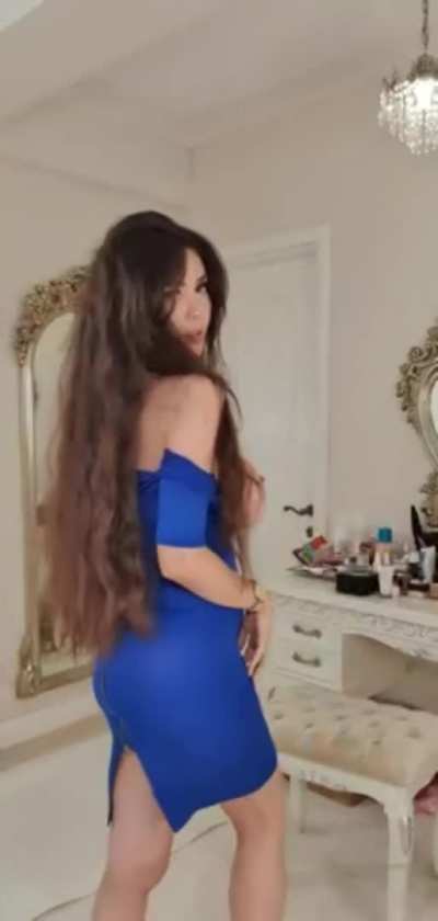 Popping Out of Her Dress in Style