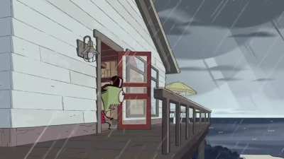 It's just rain, it can't hurt you