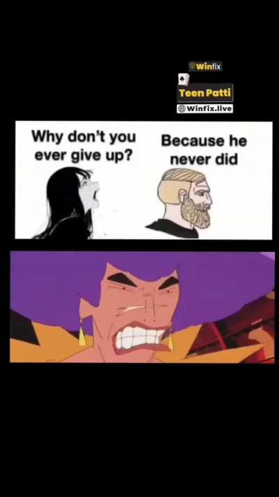 Never give up