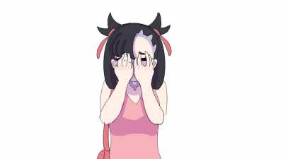 Marnie pouts