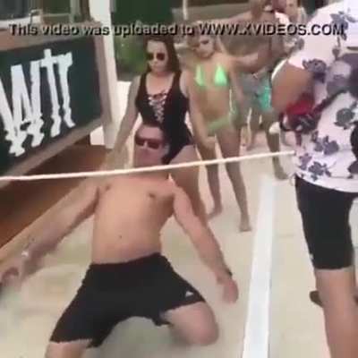 When you wear last years swimsuit to the Limbo contest...
