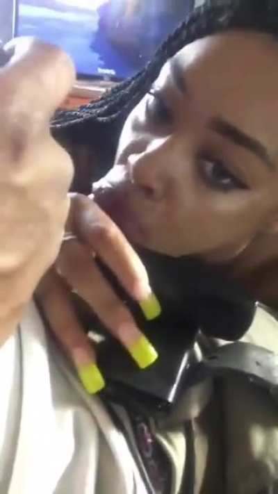 Bitch choking on dick while he playing his game😤😈