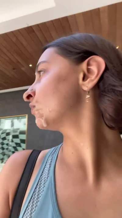 My first ever public cum walk!!! At the century city mall in LA 😜