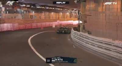 Insane reaction time from formula 2 driver Isack Hadjar today
